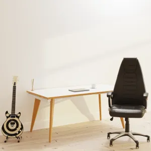 Metropolis High Back Black Leather Executive Office Chair