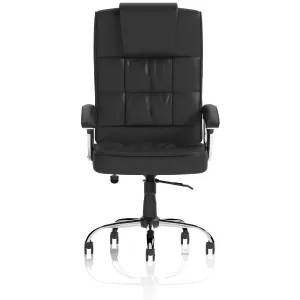 Moore Deluxe High Back Black Executive Office Chair with Arms