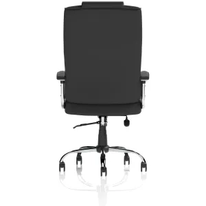 Moore Deluxe High Back Black Executive Office Chair with Arms