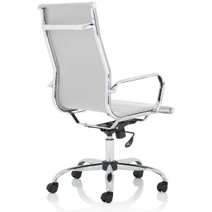 Nola Italian Style Leather Executive Office Chair in Black or White