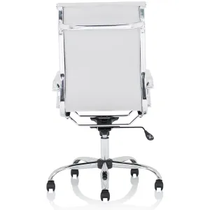 Nola Italian Style Leather Executive Office Chair in Black or White