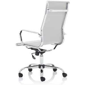 Nola Italian Style Leather Executive Office Chair in Black or White