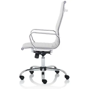 Nola Italian Style Leather Executive Office Chair in Black or White
