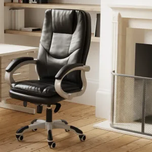 Oscar High Back Black Executive Office Chair with Arms