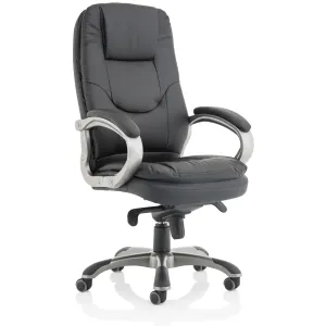 Oscar High Back Black Executive Office Chair with Arms