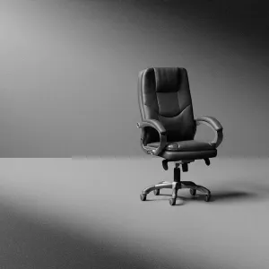 Oscar High Back Black Executive Office Chair with Arms