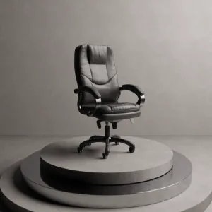 Oscar High Back Black Executive Office Chair with Arms
