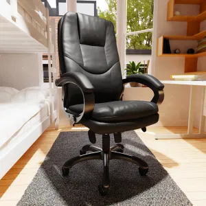 Oscar High Back Black Executive Office Chair with Arms