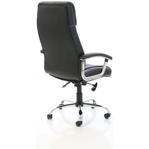Penza High Back Leather and Chrome Executive Office Chair