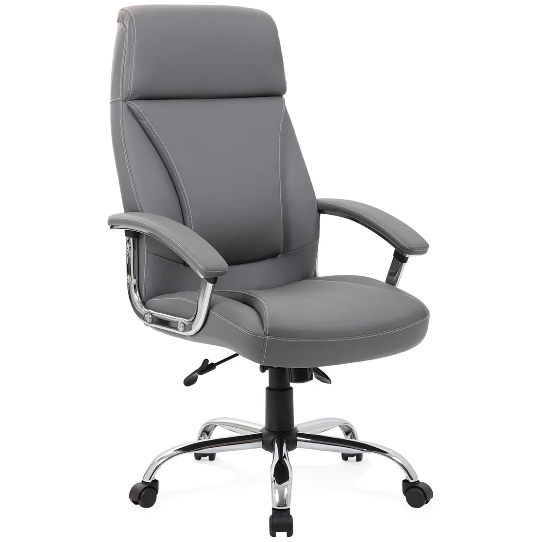 Penza High Back Leather and Chrome Executive Office Chair