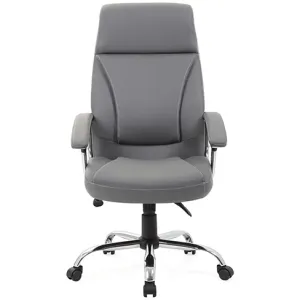 Penza High Back Leather and Chrome Executive Office Chair