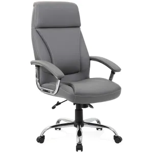 Penza High Back Leather and Chrome Executive Office Chair