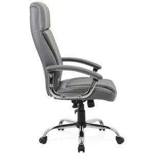 Penza High Back Leather and Chrome Executive Office Chair