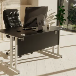Rocky High Back Executive Black Leather Office Chair with Arms