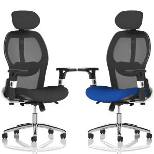 Sanderson II High Mesh Back Executive Office Chair with Headrest