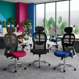 Sanderson II High Mesh Back Executive Office Chair with Headrest