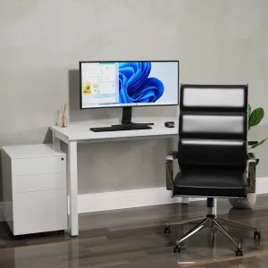 Savoy High Back Executive Black Leather Office Chair with Arms