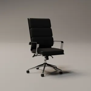 Savoy High Back Executive Black Leather Office Chair with Arms