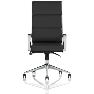 Savoy High Back Executive Black Leather Office Chair with Arms