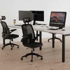 Sigma Executive Mesh Chair With Folding Arms