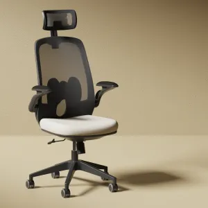 Sigma Executive Mesh Chair With Folding Arms