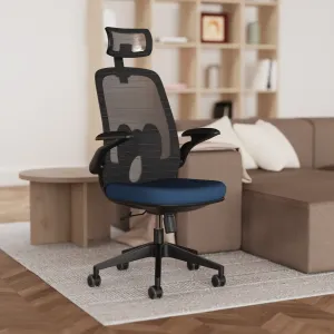 Sigma Executive Mesh Chair With Folding Arms