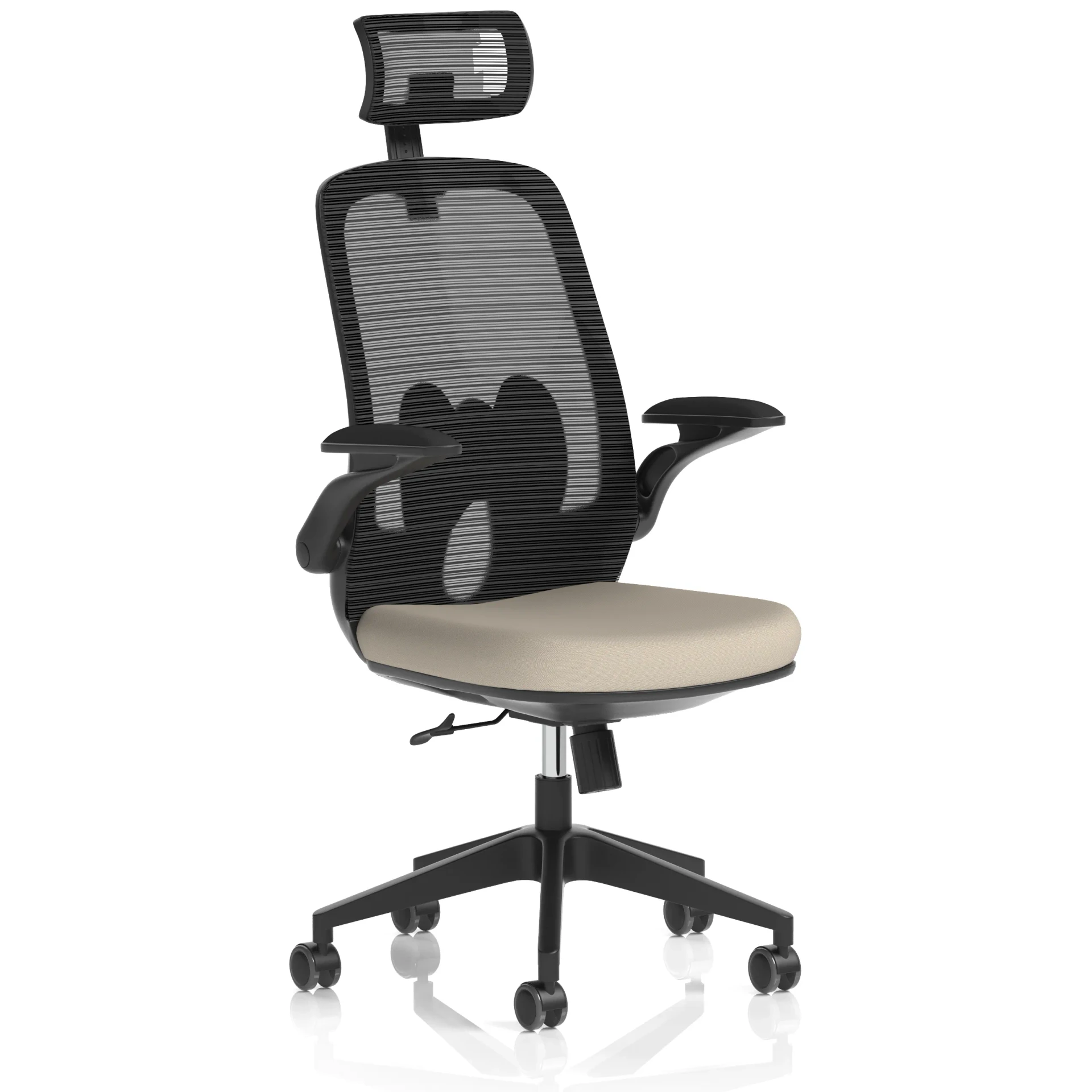 Sigma High Mesh Back Executive Office Chair with Folding Arms