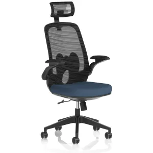 Sigma High Mesh Back Executive Office Chair with Folding Arms