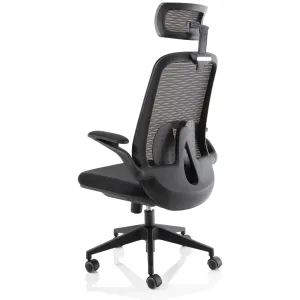 Sigma High Mesh Back Executive Office Chair with Folding Arms