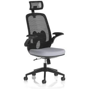 Sigma High Mesh Back Executive Office Chair with Folding Arms