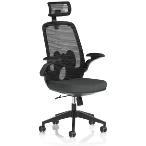 Sigma High Mesh Back Executive Office Chair with Folding Arms