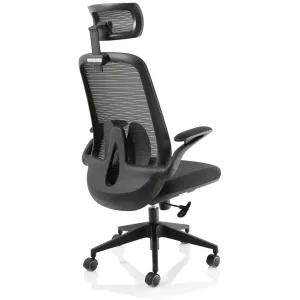 Sigma High Mesh Back Executive Office Chair with Folding Arms