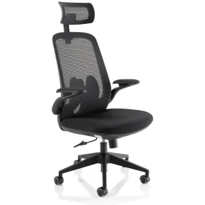 Sigma High Mesh Back Executive Office Chair with Folding Arms
