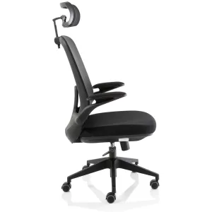 Sigma High Mesh Back Executive Office Chair with Folding Arms