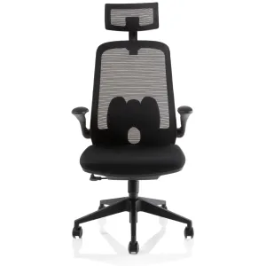 Sigma High Mesh Back Executive Office Chair with Folding Arms