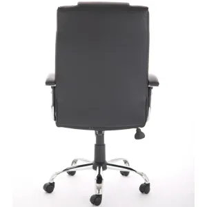 Thrift High Back Executive Black Leather Office Chair with Arms