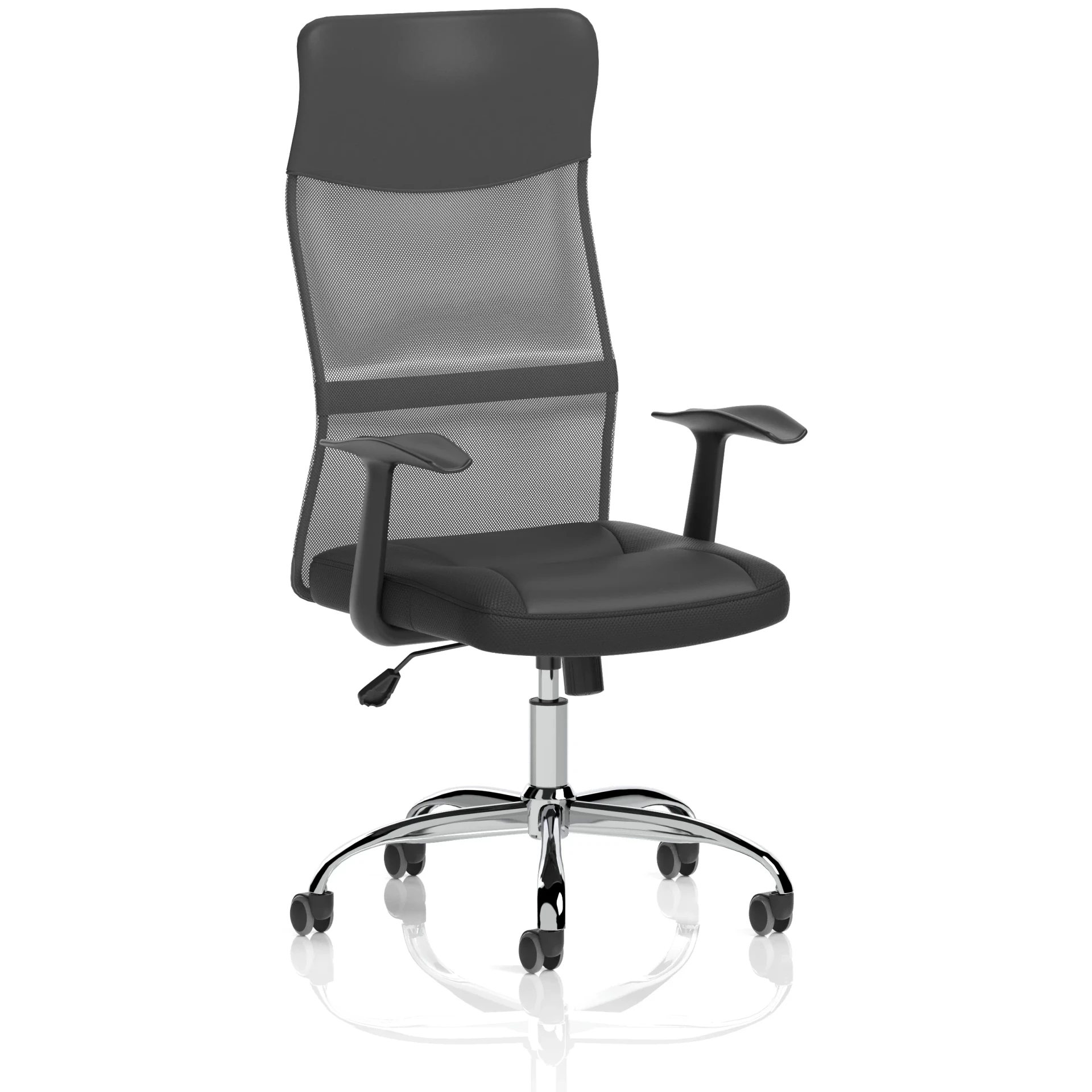 Vegalite High Mesh Back Black Executive Office Chair with Arms