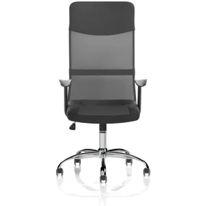 Vegalite High Mesh Back Black Executive Office Chair with Arms