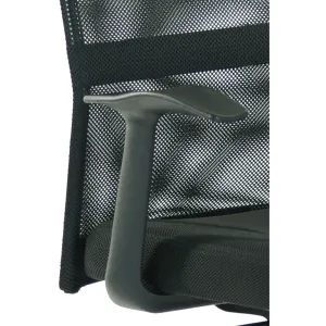 Vegalite High Mesh Back Black Executive Office Chair with Arms