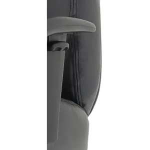 Winsor Medium Back Executive Black Leather Office Chair with Arms