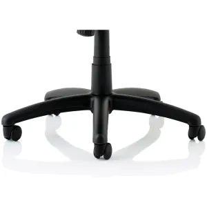 Winsor Medium Back Executive Black Leather Office Chair with Arms