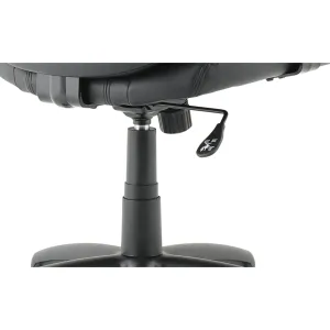 Winsor Medium Back Executive Black Leather Office Chair with Arms