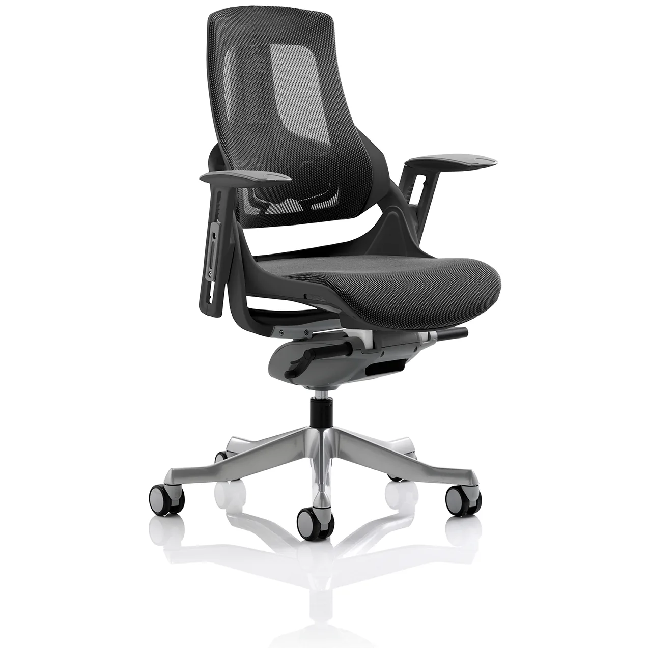 Zure High Back Black Shell Executive Office Chair with Arms