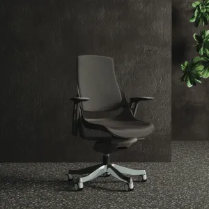 Zure High Back Black Shell Executive Office Chair with Arms