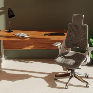 Zure High Back Black Shell Executive Office Chair with Arms