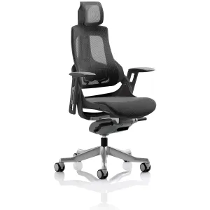 Zure High Back Black Shell Mesh Executive Office Chair
