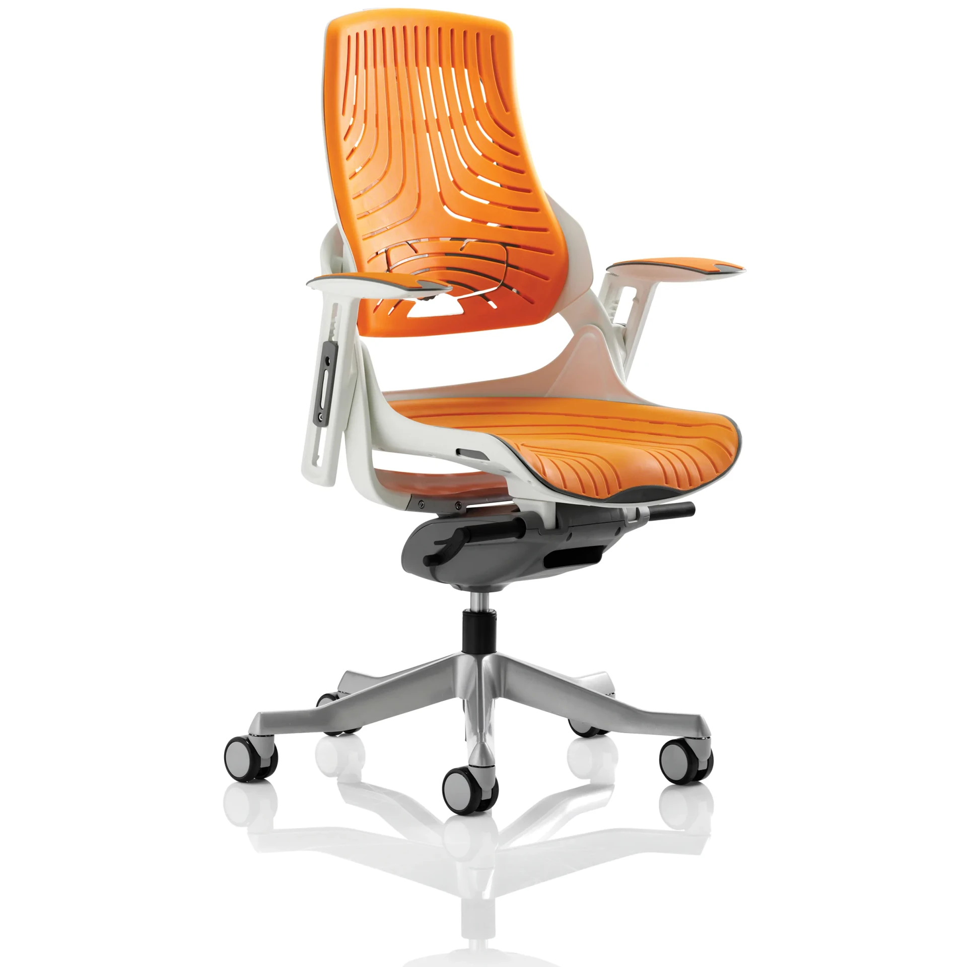 Zure High Back White Shell Elastomer Executive Office Chair