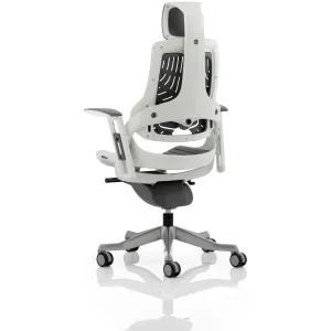 Zure High Back White Shell Elastomer Executive Office Chair