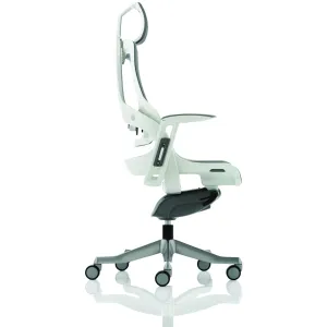 Zure High Back White Shell Elastomer Executive Office Chair