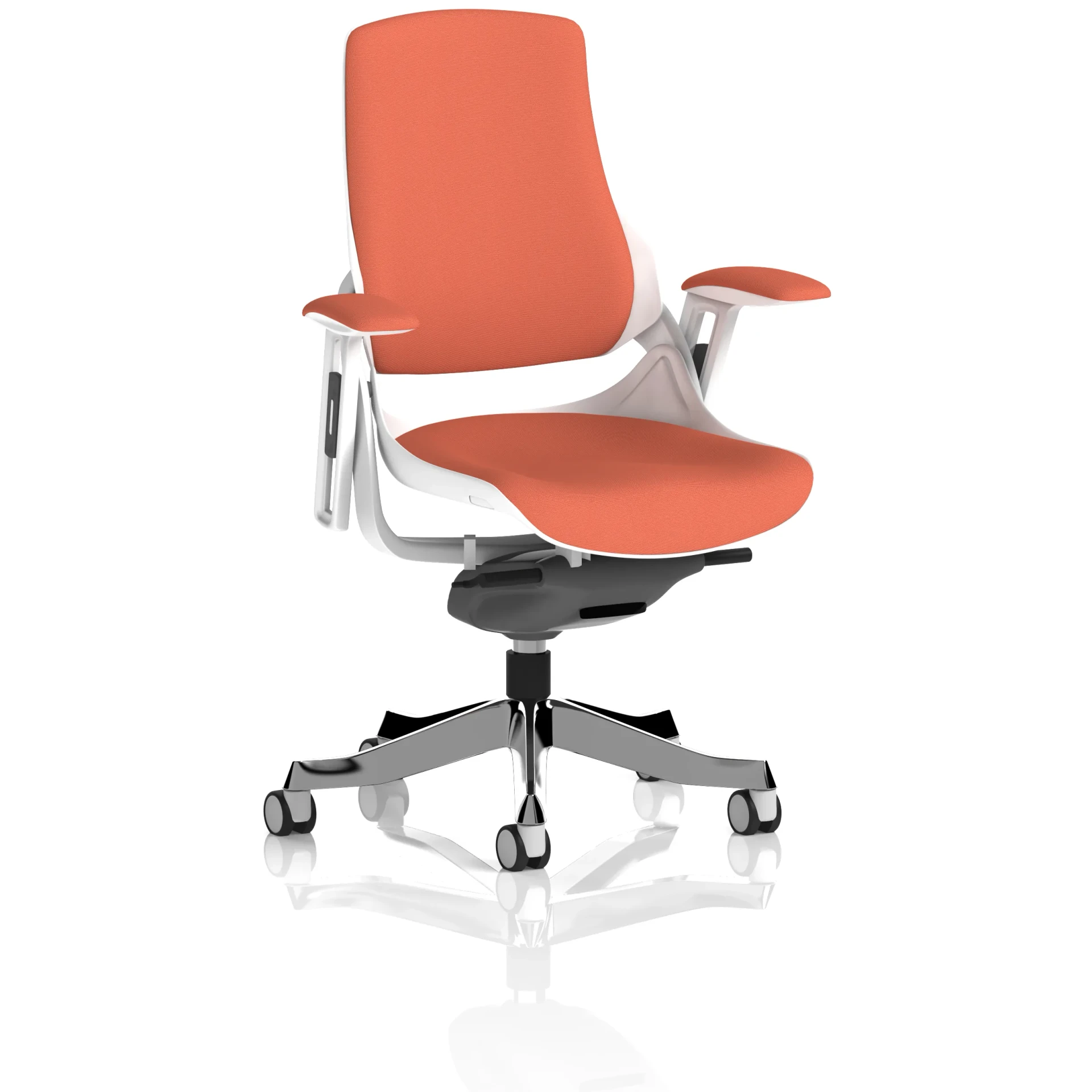 Zure High Back White Shell Fabric Executive Office Chair